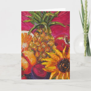 Sunflower & Fruit Card