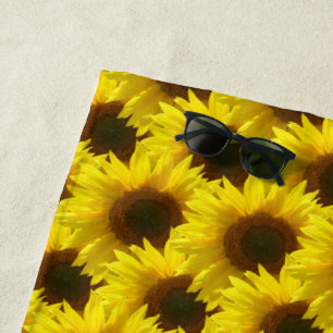 Sunflower Fun in the Sun Beach Towel