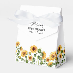 Sunflower Garden Floral Baby Shower Favour Box