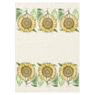 Sunflower Garden Floral Flowers Tablecloth