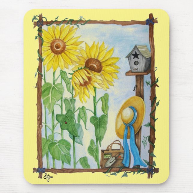 Sunflower Garden Mouse Mat (Front)