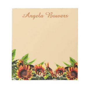 Sunflower Garden Notepad