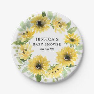 Sunflower Garden Paper Plates