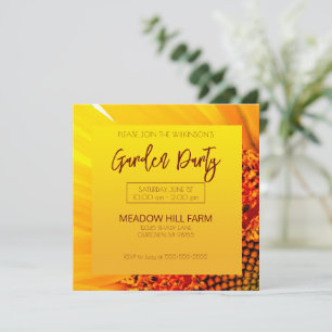 Sunflower Garden Party Invitation