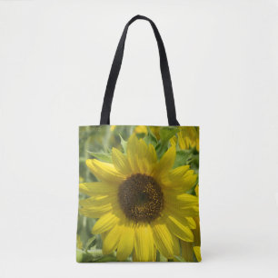 Sunflower Garden Printed Tote Bag