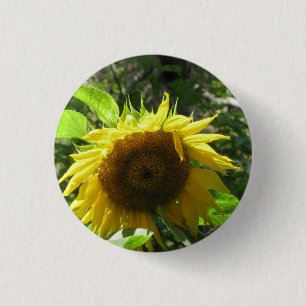 Sunflower Gardening Button