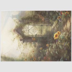 Sunflower Gate Tissue Paper