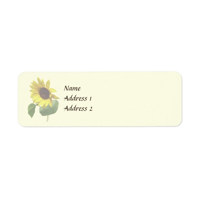 Sunflower Gazing Down Wedding Products (Front)