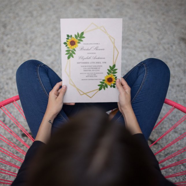 Sunflower Geometric Bridal Shower (Creator Uploaded)