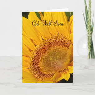 Sunflower get well soon card