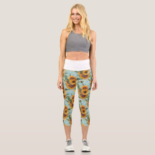 Sunflower Gifts Bright As A Sunflower Capri Leggings