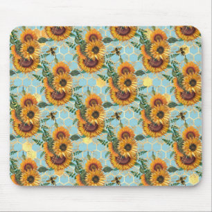 Sunflower Gifts Bright As A Sunflower Mouse Mat