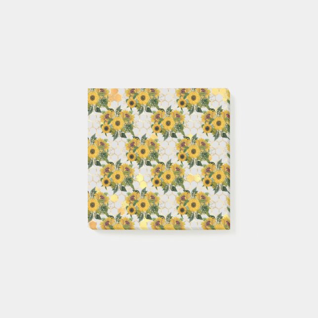 Sunflower Gifts | Feel Like A Sunflower Post-it Notes (Front)