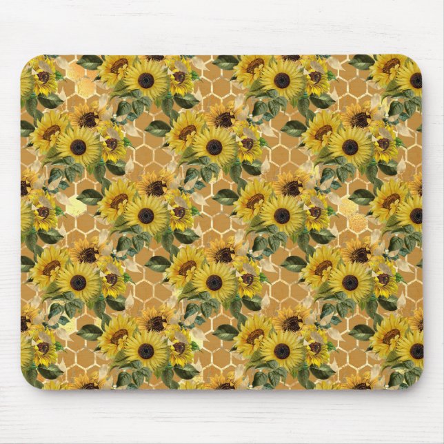 Sunflower Gifts | Make It Like A Sunflower Mouse Mat (Front)