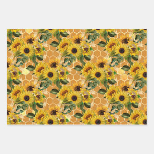 Sunflower Gifts Make It Like A Sunflower Wrapping Paper Sheet
