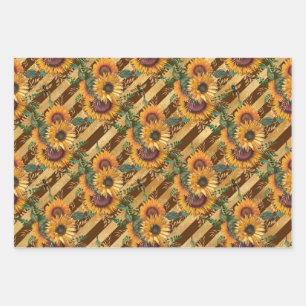 Sunflower Gifts   The Sunflower Will Follow Wrapping Paper Sheet