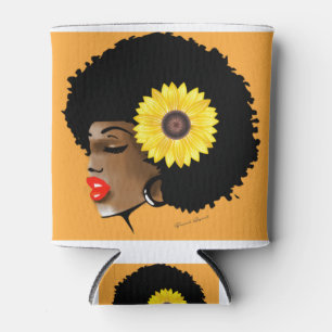 Sunflower Girl Can Cooler