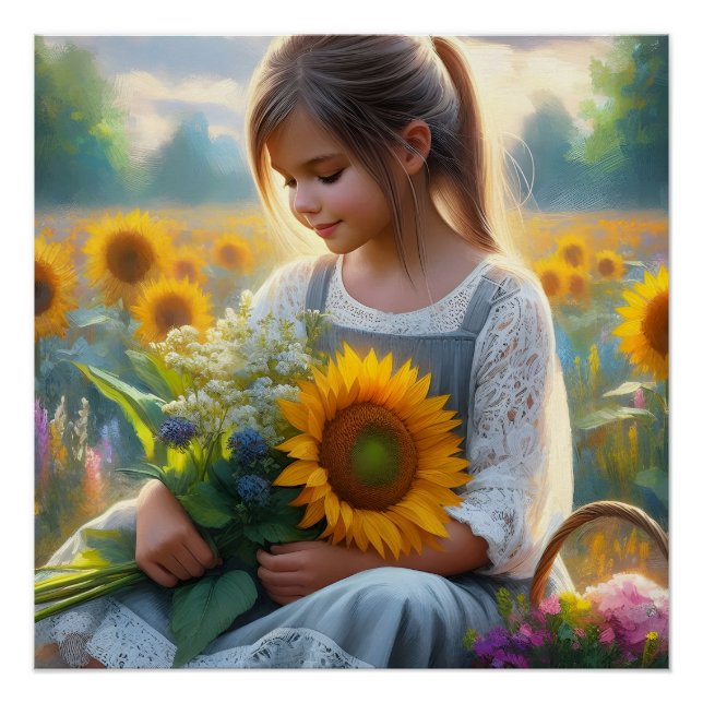 Sunflower Girl Poster (Front)