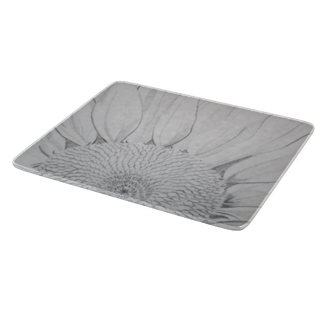Sunflower Glass Cutting Board (Corner)