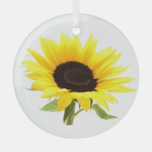 Sunflower Glass Tree Decoration