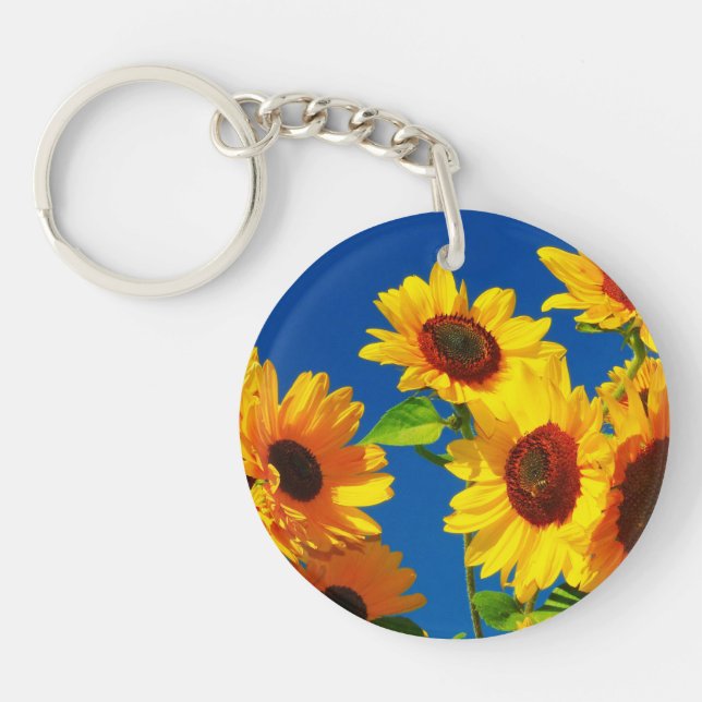 Sunflower Glory Key Ring (Front)