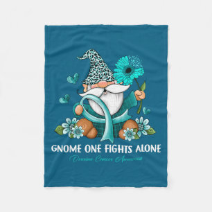 Sunflower Gnome One Fights Alone Survivor Design Fleece Blanket
