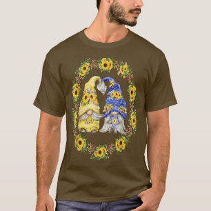 Sunflower Gnome Shows Heart & Love For Gardener Au T-Shirt