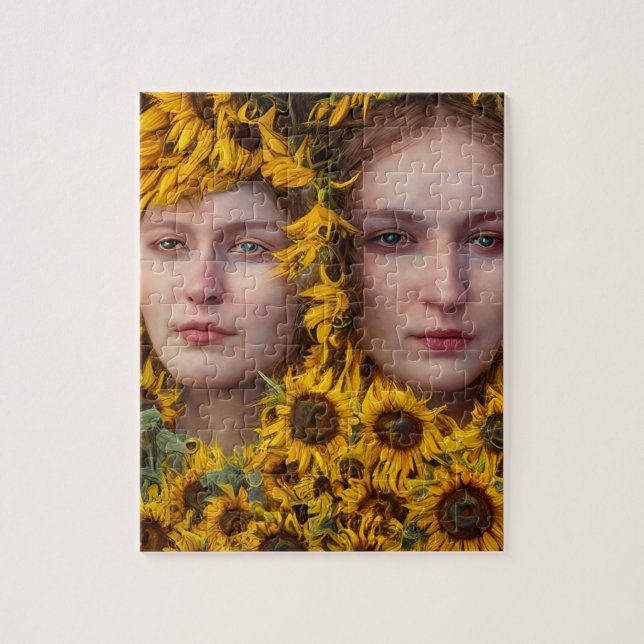 Sunflower Goddesses Jigsaw Puzzle (Vertical)