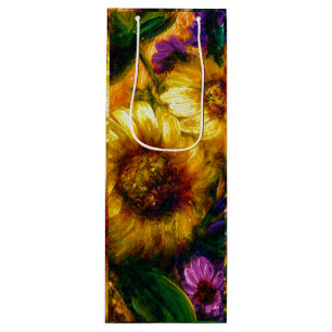 "Sunflower Gold" Wine Gift Bag