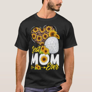 Sunflower Golf Mum Mama Mummy Sport Mother s Day T-Shirt