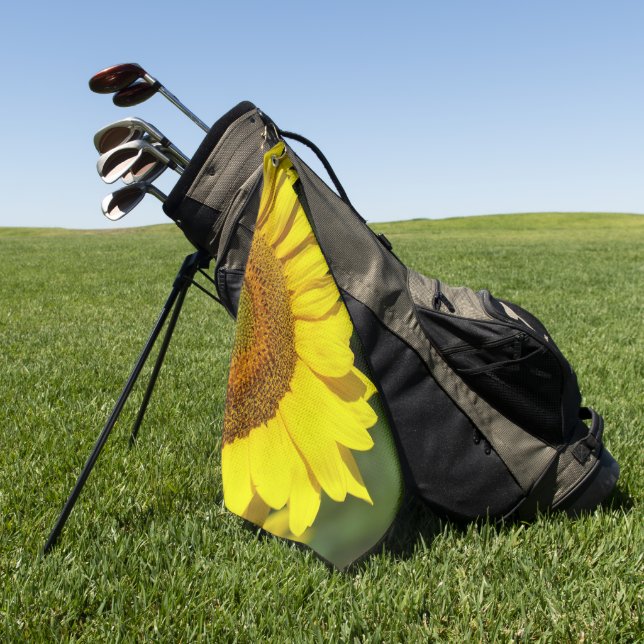 Sunflower Golf Towel (Green)