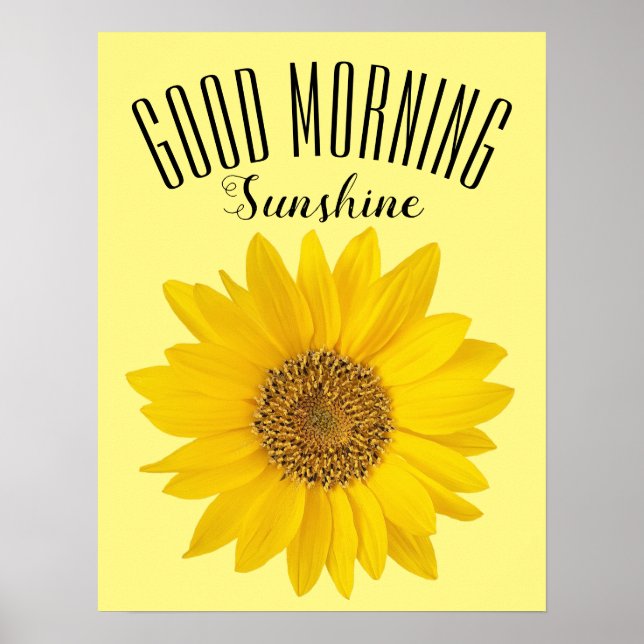 Sunflower Good Morning Sunshine Poster (Front)