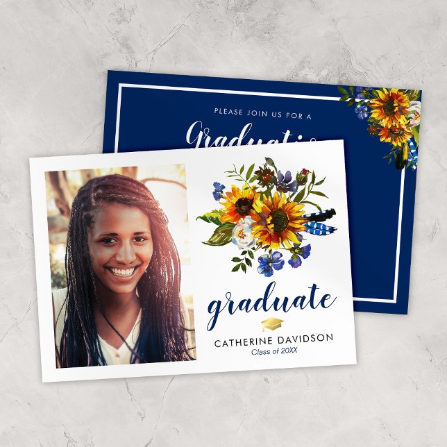 Sunflower Graduation 2026 Photo Invitation (Creator Uploaded)