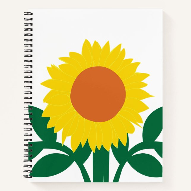 Sunflower Graduation  Notebook (Front)