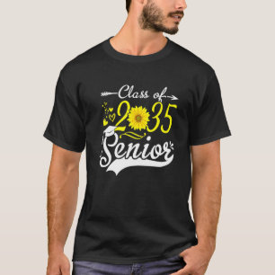 Sunflower Graduation Senior Class of 2035 35 Funny T-Shirt