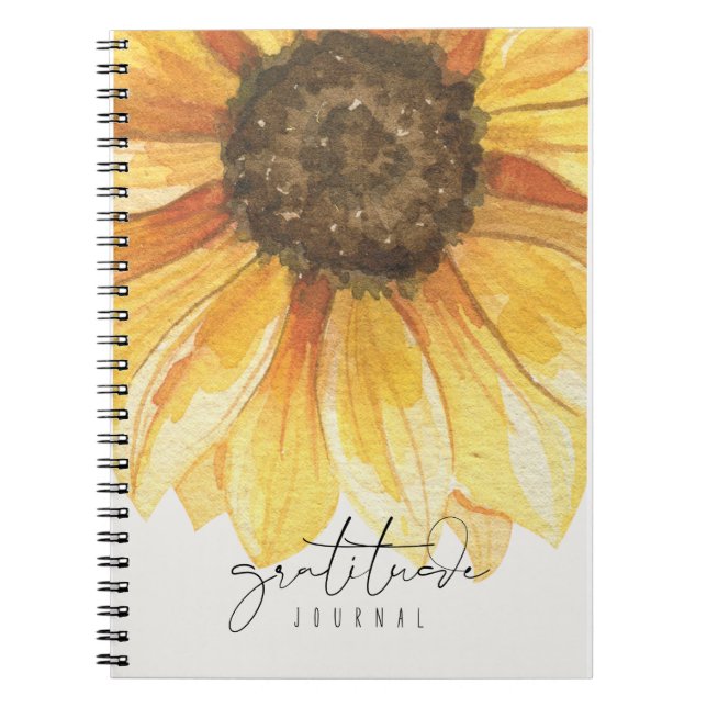 Sunflower Gratitude Journal (Front)