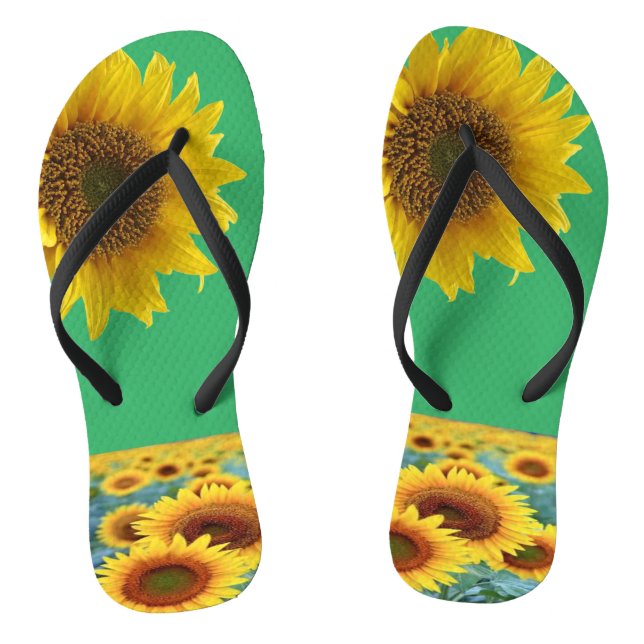 Sunflower Green Flip Flops (Footbed)