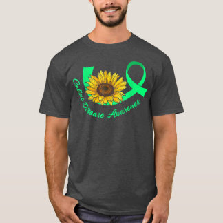 Sunflower Green Ribbon Celiac Disease Awareness T-Shirt