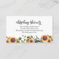 Sunflower Greenery Fall Baby Shower Display Shower