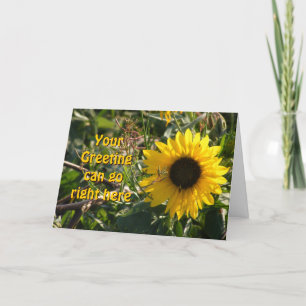 Sunflower Greeting Card