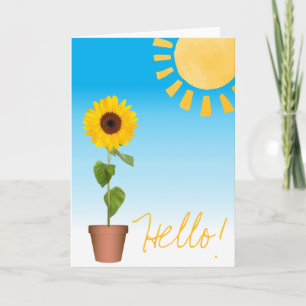 Sunflower Greeting Card