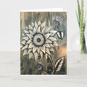 Sunflower Greeting Card