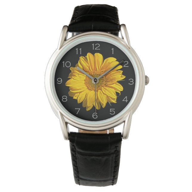 Sunflower Grey Numbers waa Watch (Front)