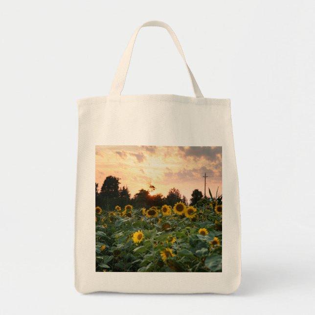 Sunflower Grocery Tote bag (Front)