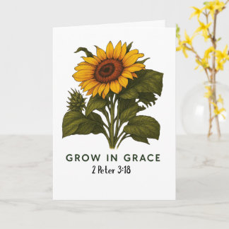 Sunflower Grown in Grace  Card