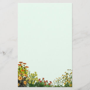 Sunflower Grunge Stationery