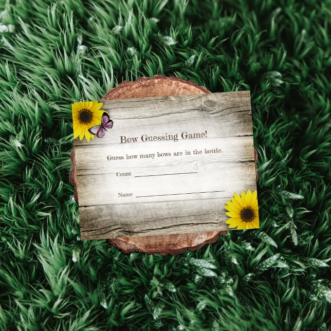 Sunflower Guessing Count Baby Shower Game | Pink Invitation (Creator Uploaded)