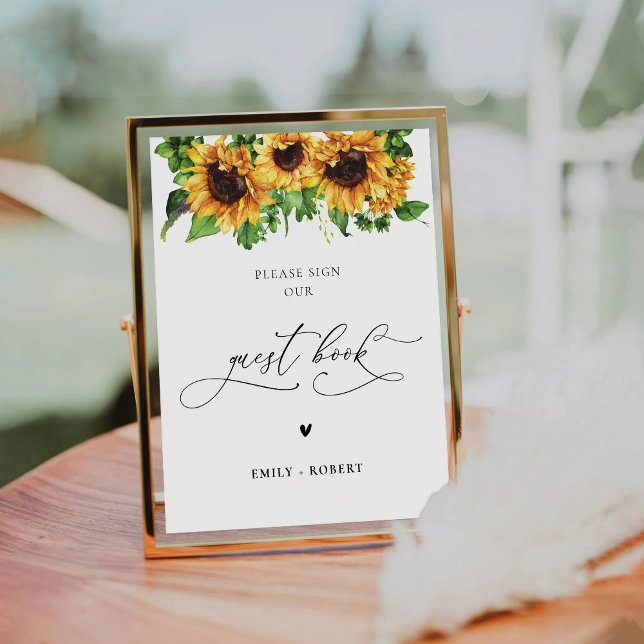 Sunflower Guest Book Sign (Creator Uploaded)