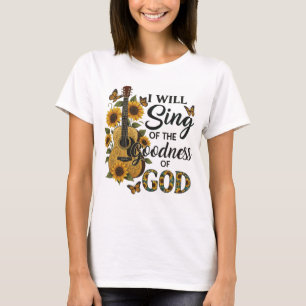 Sunflower Guitar Christian T-Shirt