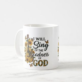 Sunflower Guitar Christian T-Shirt Coffee Mug